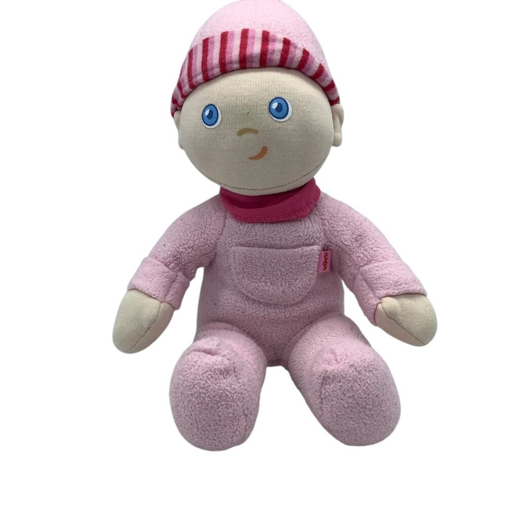 HABA Snug Up Baby‎ First Doll Luisa Girl Pink Plush Lovey Soft Cloth Toy Germany